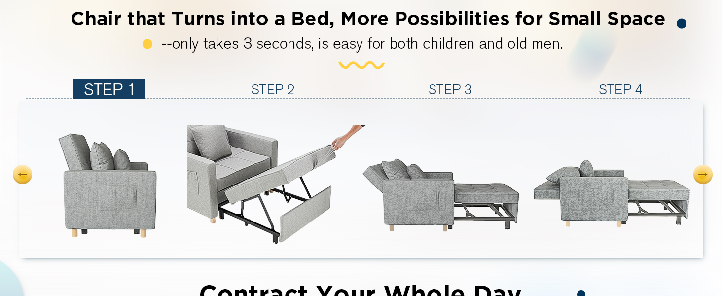 3-in-1 Convertible Chair